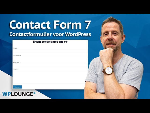 Een contactformulier toevoegen aan je WordPress website | Contact Form 7 tutorial