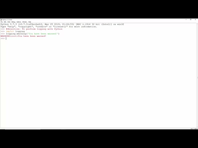 Python Logging Practice Code