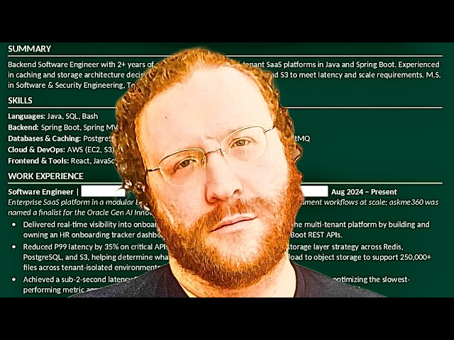 What Matters to Get a Software Engineer Job | Recruiter Reviews Resume