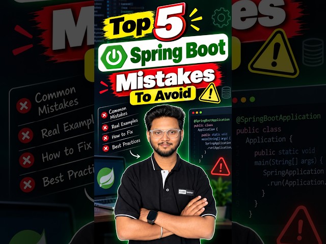 Top 5 Spring Boot Mistakes To Avoid ✅ #coding #springboot