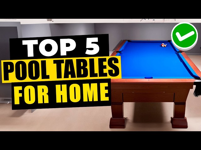 ✅ TOP 5 BEST POOL TABLES for HOME 2025 | Best POOL TABLES under $1000