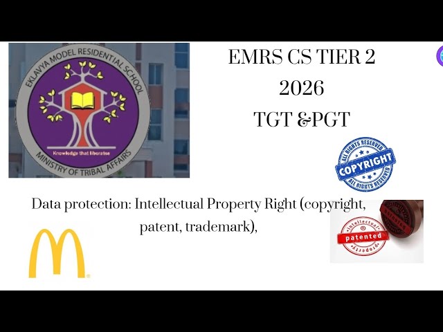 Data protection: Intellectual Property Right (copyright, patent, trademark)