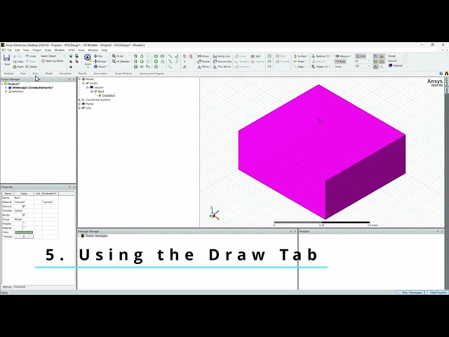 Getting Started with Ansys HFSS - AEDT UI Tutorial