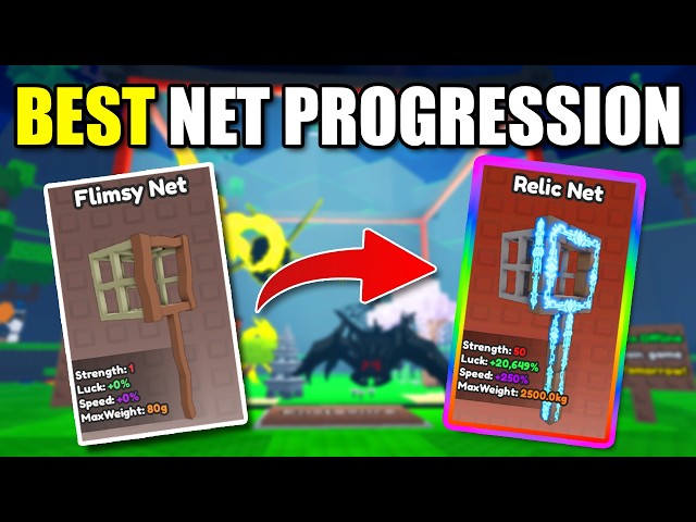 The ULTIMATE NET PROGRESSION Guide In Catch Bugs! Roblox
