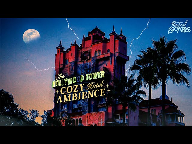 Tower of Terror | Cozy Ambience & Vintage 1940s Hotel Music 🌩️