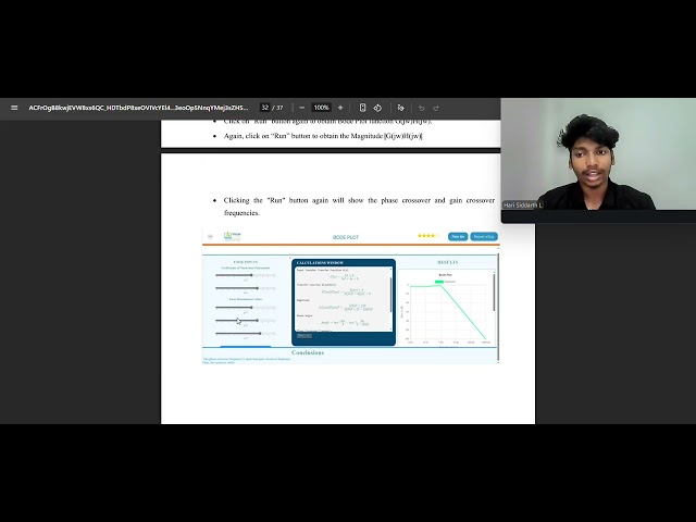 BODE PLOT FOR A GIVEN TRANSFER FUNCTION OF THE SYSTEM
