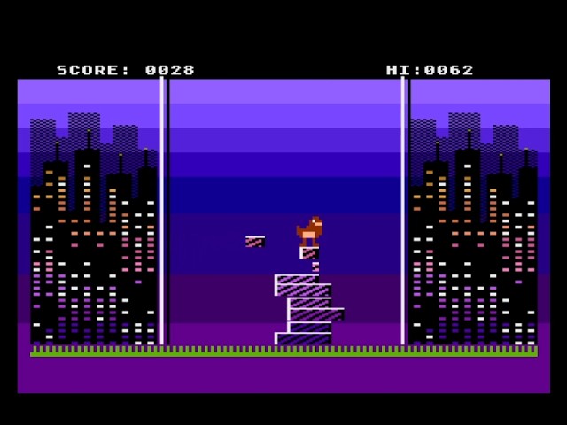 🏗️ VERTIDASH: ARCADE TOWER-BUILDING FOR ATARI 8-BIT