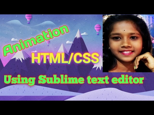 Make a Animation Using HTML&CSS
