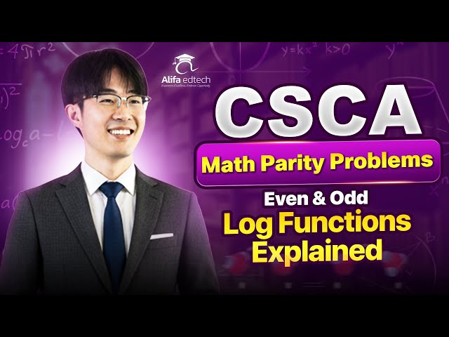 CSCA Math | Even & Odd Log Functions Explained | Grade 10 Exam Tricks