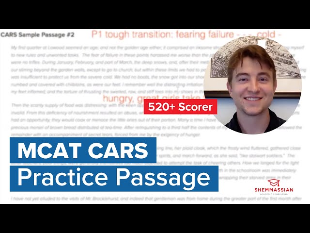 MCAT CARS Passage Walkthrough w/ a 99th Percentile Scorer