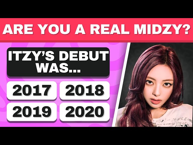 ITZY QUIZ: ARE YOU A REAL MIDZY? 🎤💜 | KPOP GAME 2025