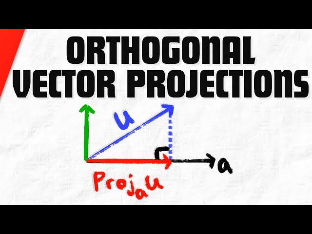 Orthogonal Projection of Vectors | Linear Algebra