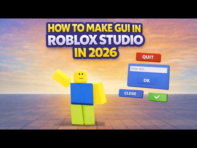 How to Make GUI / Menu in Roblox Studio in 2026 (Tutorial)