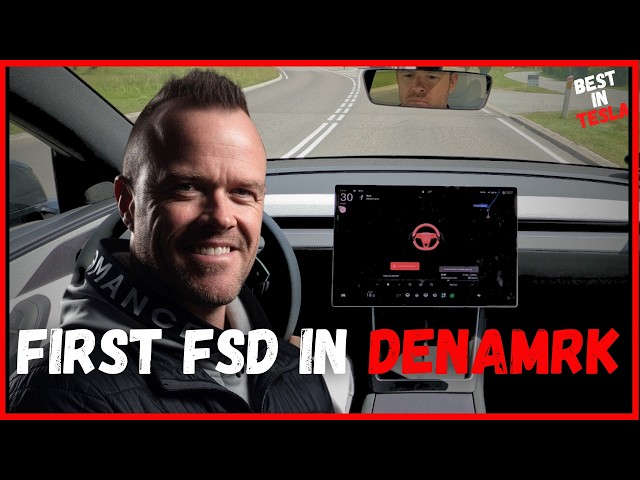 First FSD Supervised in Denmark - Can it handle it?