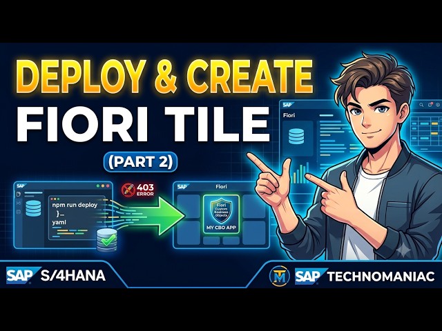 How to Deploy a SAP Fiori App from BAS & Configure Launchpad Tiles
