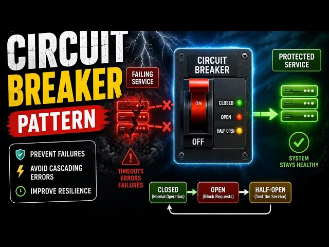 Circuit Breaker Pattern in System Design #systemdesign #circuitbreaker 
