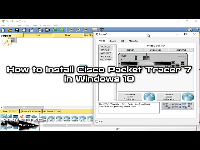 How to Install Cisco Packet Tracer 7 in Windows 10 | SYSNETTECH Solutions
