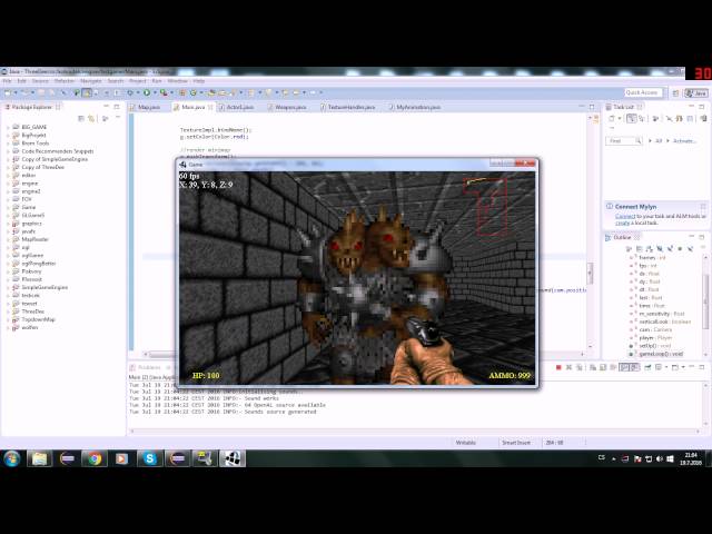 Java + LWJGL 3D FPS Game [#2] - Testing Enemy Animation