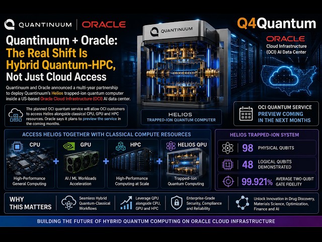 Quantinuum + Oracle: The Real Shift Is Hybrid Quantum-HPC, Not Just Cloud Access | Q4Quantum | #18