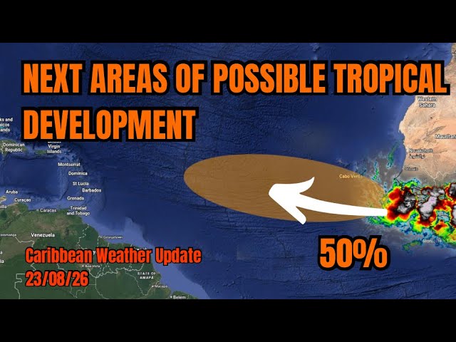 New Tropical Wave & Invest 95L Being Watched for Tropical Development • 23/08/26