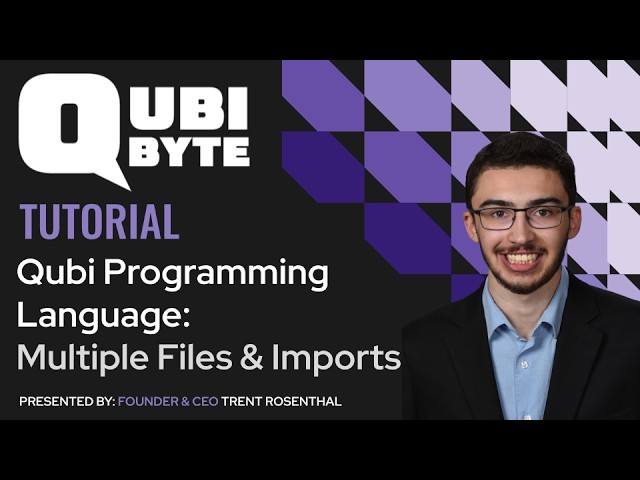 Qubi Programming Language Tutorial #18: Multiple Files & Imports | Qubibyte