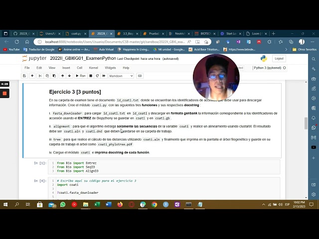 Bioinformática - BioPython (Minado, alineamiento y filogenia) - Jhon Fariños