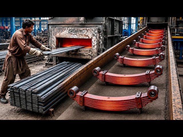 Amazing Truck Leaf Spring Manufacturing Process | How Heavy-Duty Truck Leaf Springs Are Made factory
