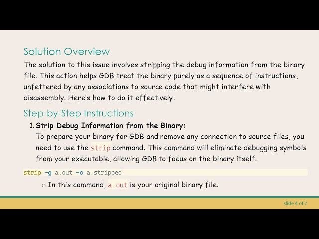 How to Use GDB for Disassembly Without Source Code