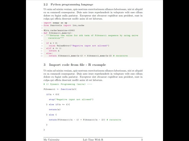 LaTeX: include programming language code in LaTeX document