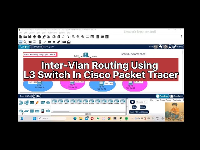 Inter VLAN Routing Using Layer 3 Switch | Cisco Packet Tracer