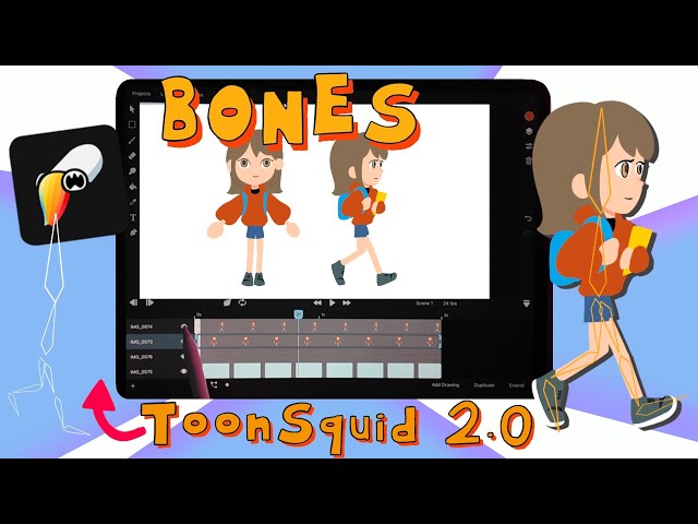 Rigging a character on iPad ft. ToonSquid 2.0 | FREE downloadable files