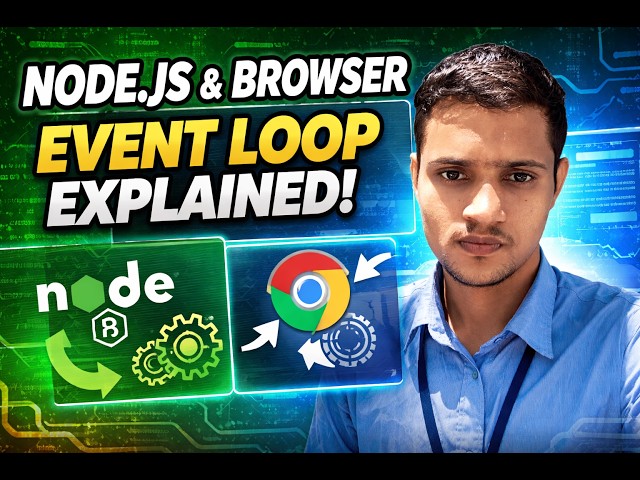 Node.js Internals & Browser Internals Explained | Event Loop, V8 Engine, Thread Pool