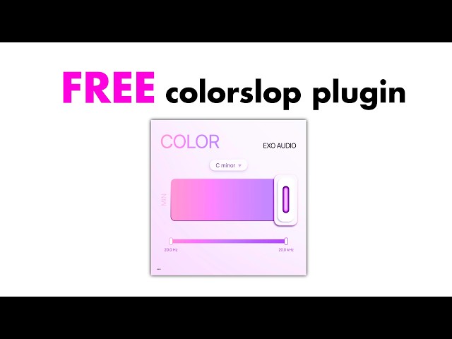 A new FREE colorslop plugin