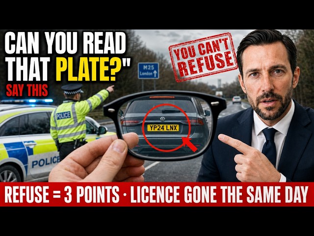 🚨 If a UK Officer Says "Read That Number Plate" — Say THIS (Your Licence Can Go the Same Day)