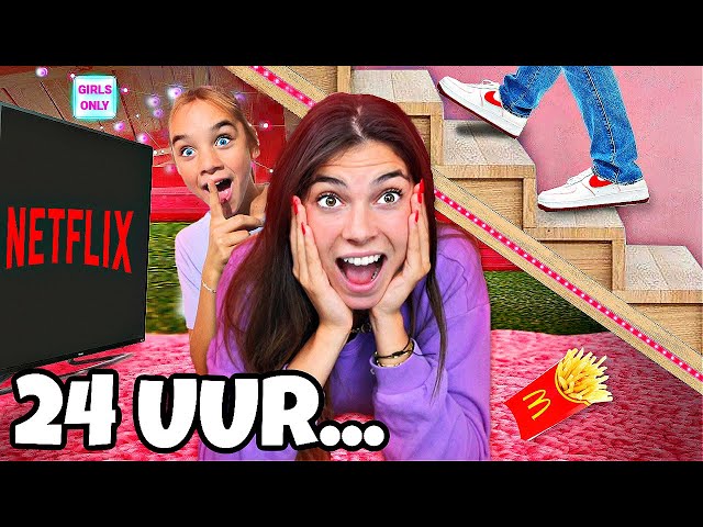 24 UUR OVERLEVEN IN MIJN GEHEIME GIRLS ROOM! *Spannend* #348