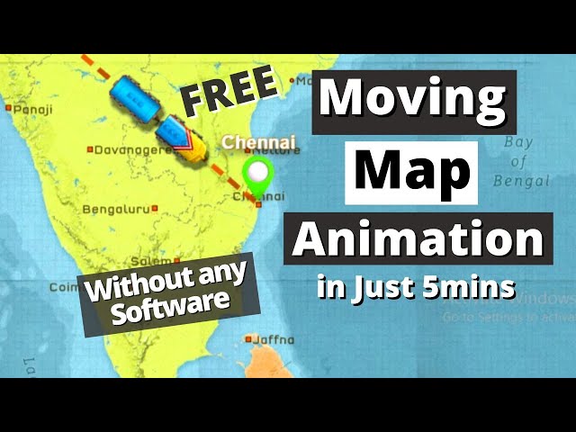 Moving Map Animation | How To Create Moving Map Animation | Free Map Animation for Videos #ShahTech