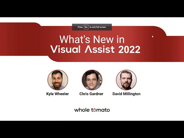 What's New in Visual Assist 2022 [Webinar Recording]