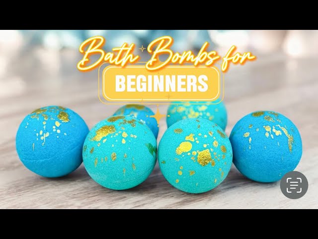 BATH BOMBS For BEGINNERS: A Step-by-Step Tutorial! + Easy Recipe!