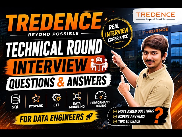 Tredence Data Engineer Interview Questions & Answers | Technical Round (Real Experience)