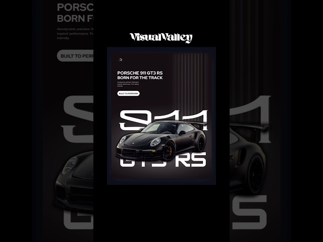 Porsche Car Canva Ad design tutorial  #canva #tutorial #youtube #viral #canvatutorial #canvadesign