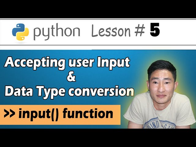 Accepting user input and converting a data type in python #5