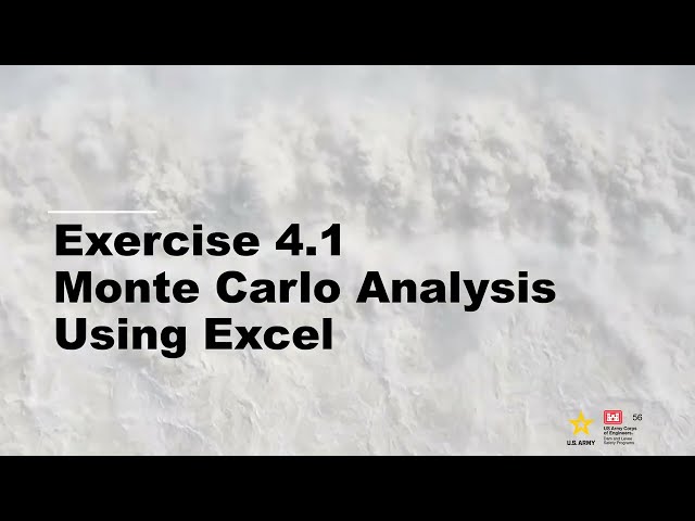 DLS105 M4 - Exercise 4.1 Monte Carlo Analysis Using Excel