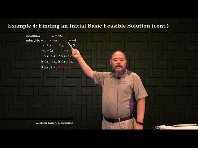 IMSE881 Lecture 8 4/4 Bounded Variable Simplex Method