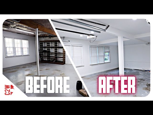TOTAL Garage CEILING Transformation!! | MUST SEE