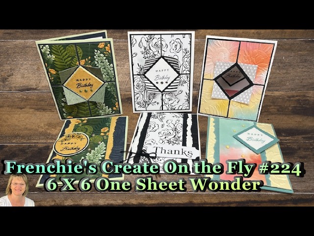 Create On The Fly With Frenchie #224: One Sheet Wonder With Fun Layout