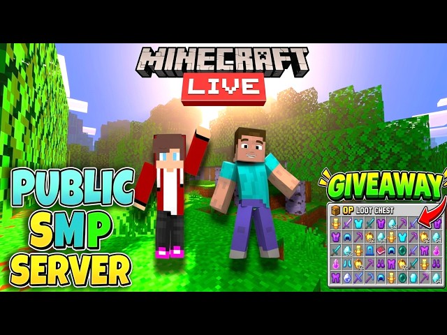 🔴 LIVE  Best Public Cracked Survival SMP Minecraft | Java + Bedrock | Free To Join | Day 16