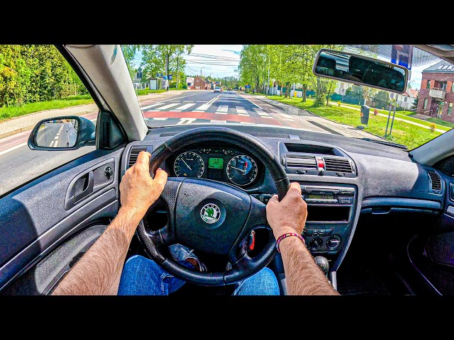 2007 Skoda Octavia Mk2  | 1.6 MPI 102 HP | POV Test Drive #2792 | Joe Black
