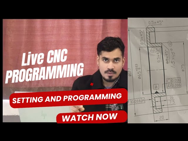 CNC Programming Live Class | Tool Selection, Insert Selection & Programming | Hindi