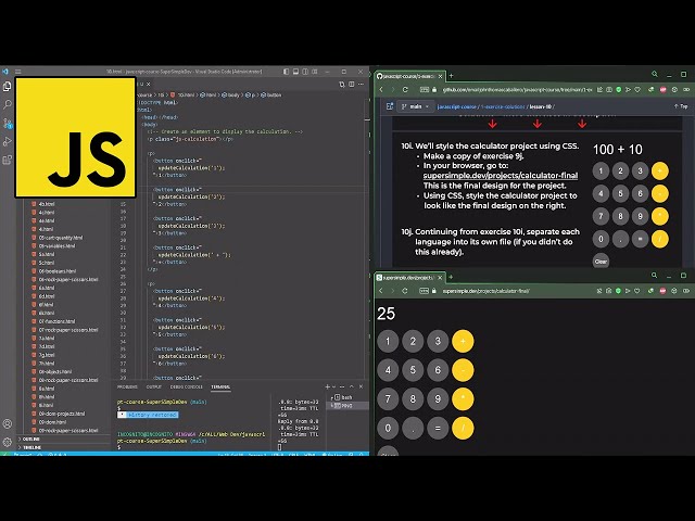 🚀 Practice Coding JavaScript with SuperSimpleDev
