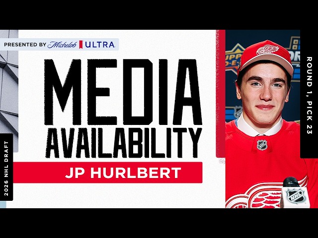 Detroit Red Wings 2026 1st Round Draft Pick JP Hurlbert